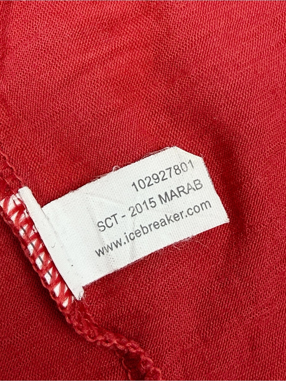 Icebreaker Merino 150 Tech Lite Short-Sleeve Graphic Tee Red Sz M - Picture 7 of 10